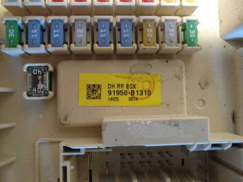 Interior Fuse Box from a 2015 Hyundai Genesis, photo 2