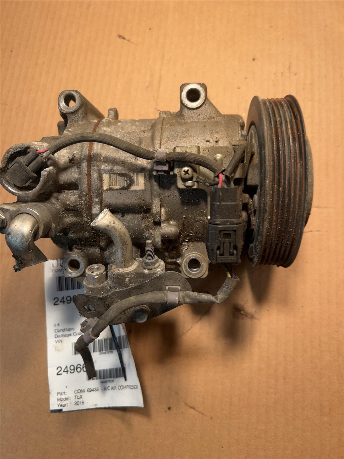 AC Compressor from a 2015 Acura TLX, photo 2