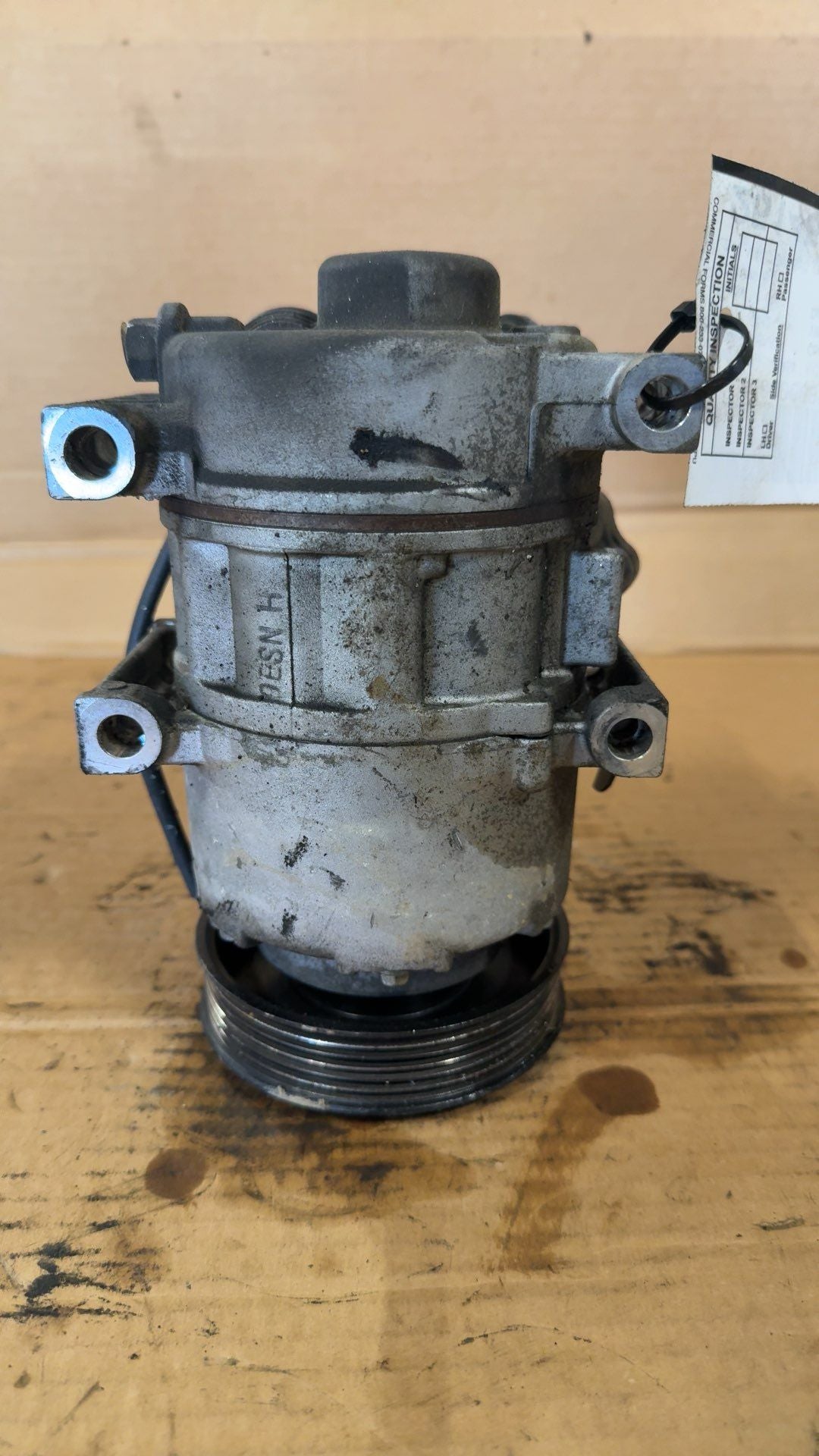 AC Compressor from a 2012 Hyundai Sonata, photo 2