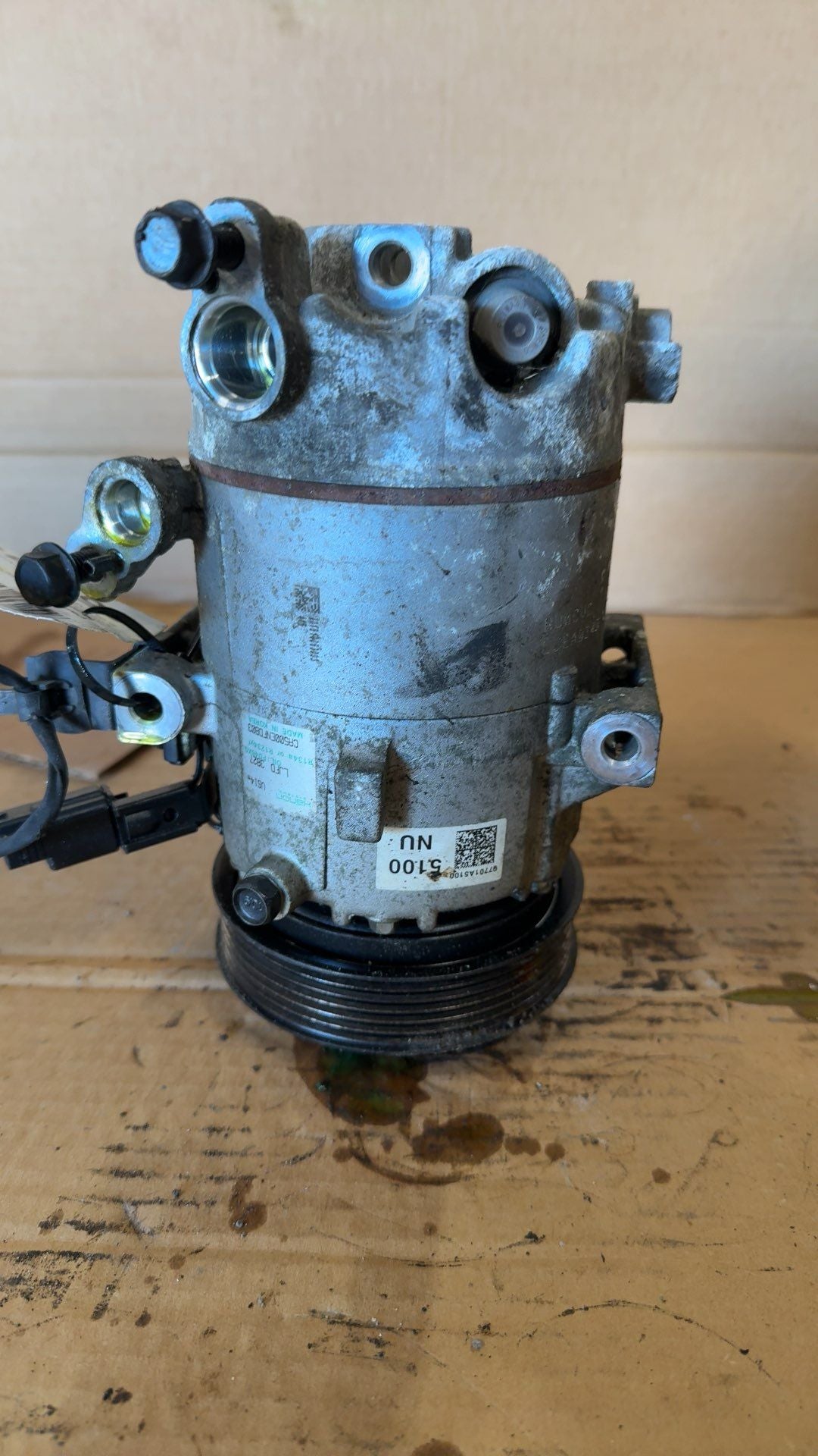 AC Compressor from a 2017 Kia Forte, photo 2