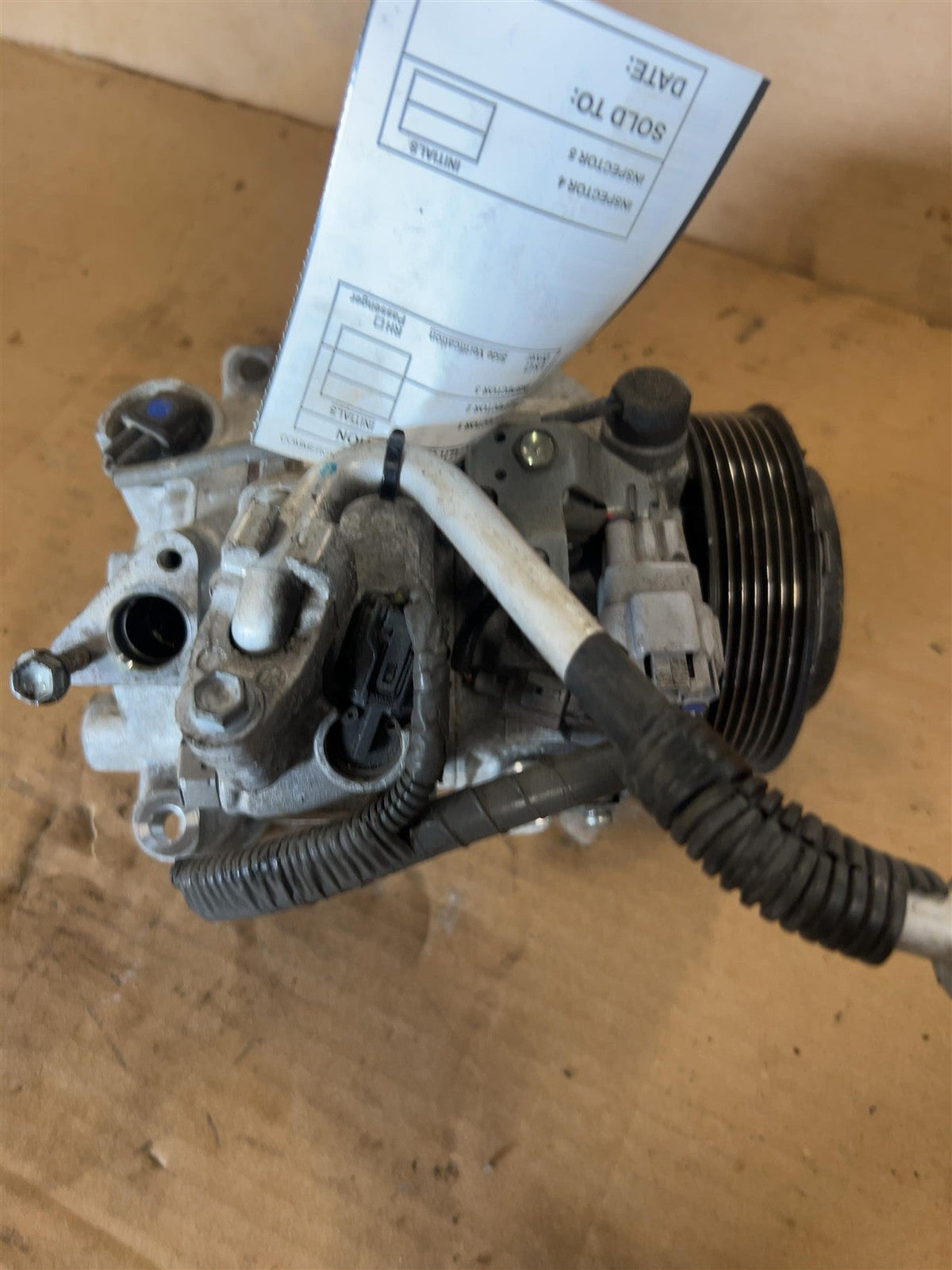 AC Compressor from a 2015 Lexus GS350, photo 1