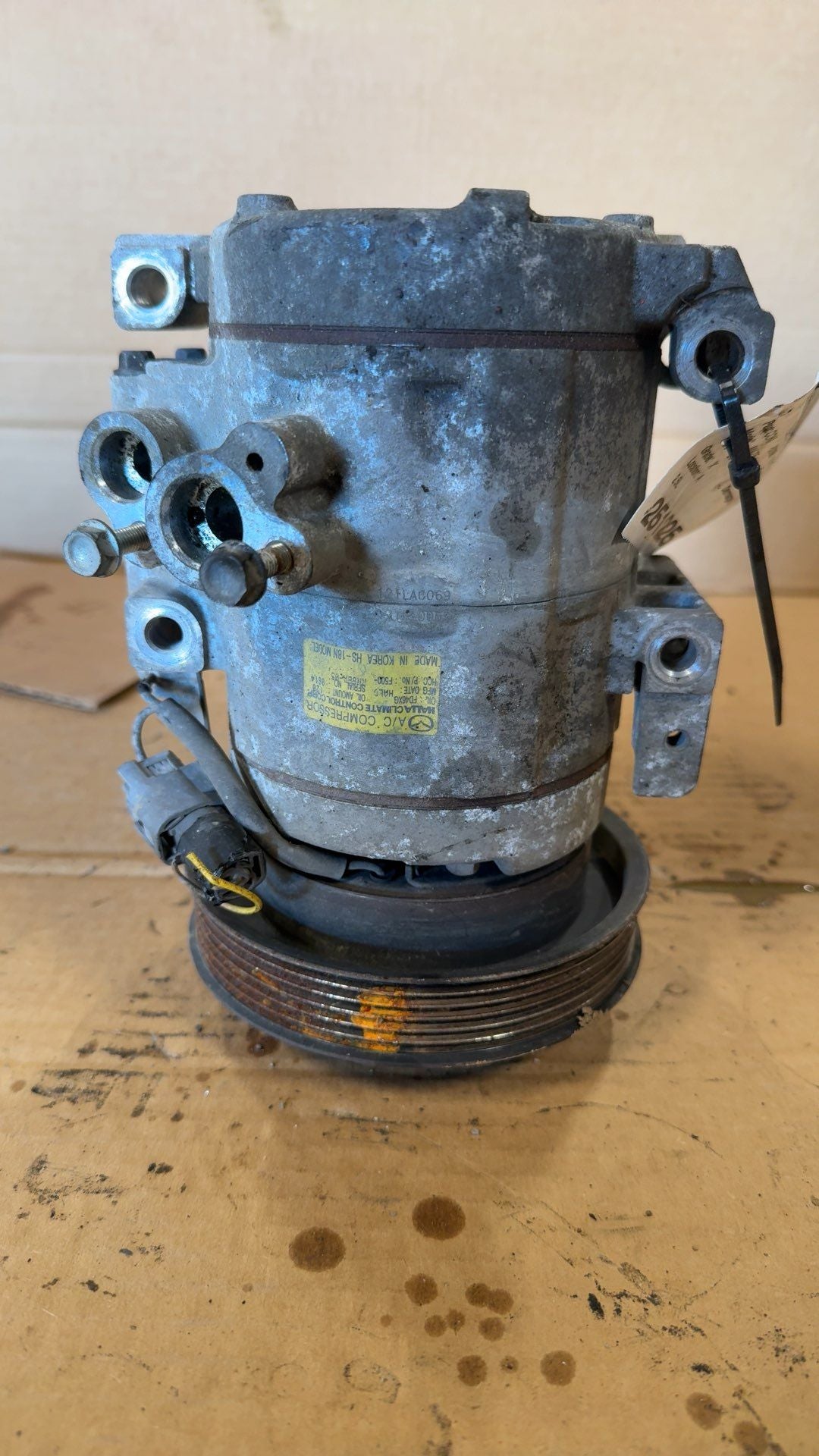 AC Compressor from a 2012 Mazda 5, photo 1