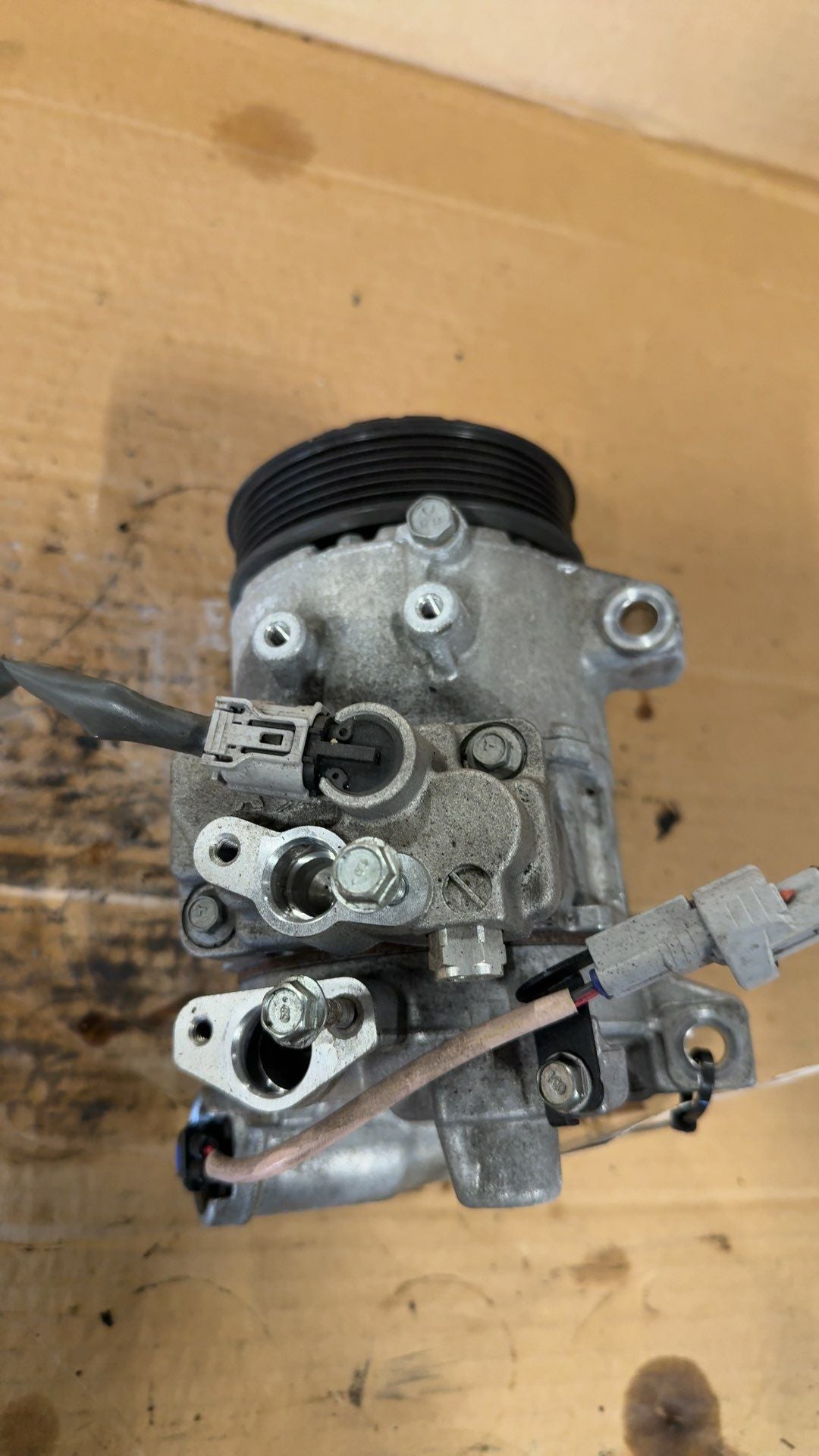 AC Compressor from a 2023 Subaru XV Crosstrek, photo 1
