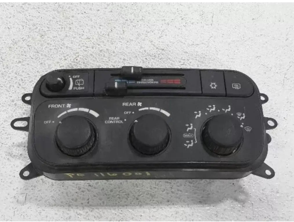 2001-03 DODGE DURANGO DUAL ZONE AC HEATER CLIMATE CONTROL UNIT OEM 01 02 WARRANTY - Used