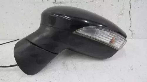 2014-2019 Ford Fiesta Left Driver Side View Door Mirror Black - Used OEM Auto Part