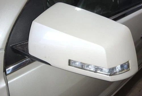 2013-2017 Chevrolet Traverse Acadia Left Driver Side View Door Mirror White - Used OEM Auto Part