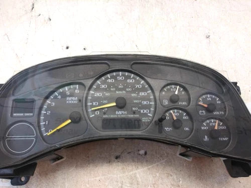 2001-2002 Chevrolet Silverado 1500 Speedometer Cluster MPH US market OEM - Used