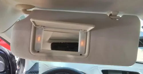 2015-2016 Honda CRV Left Driver Side Sun Visor Gray Illuminated OEM Warranty - Used