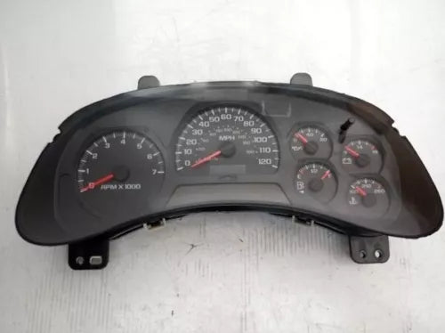 05 TrailBlazer EXT Speedometer Cluster Assembly w/o Driver Information Blk Face chevrolet