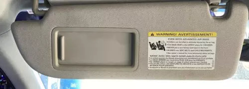 2017-2020 Audi Q7 Left Driver Side Sun Visor Grey - Used OEM Auto Part