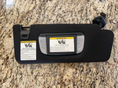 2016-2023 Toyota Tacoma Driver Left Sun Visor Black - Used OEM Auto Part