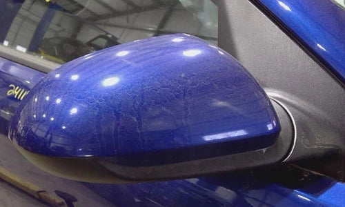 2018-2020 Kia Rio Right Passenger Side View Door Mirror Heated Blue - Used OEM Auto Part