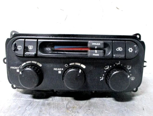 2004-2007 Dodge Caravan A/C Heat Temperature Climate Control Switch Dual Zone - Used OEM Auto Part