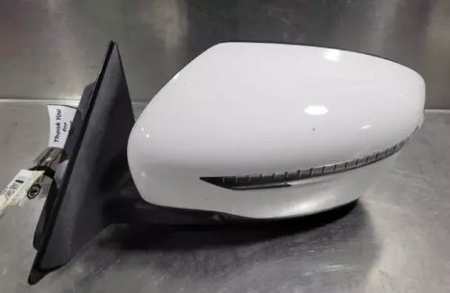 2017-2020 Nissan Rogue Left Driver Side View Door Mirror Heated White - Used OEM Auto Part