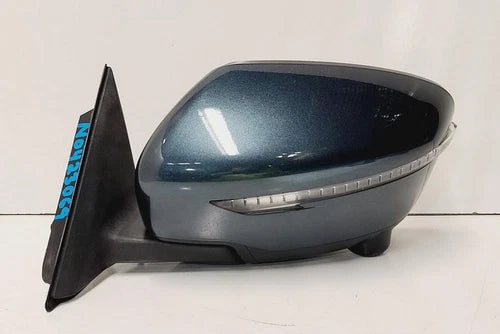 2014-2016 Nissan Rogue Left Driver Side View Door Mirror Blue - Used OEM Auto Part