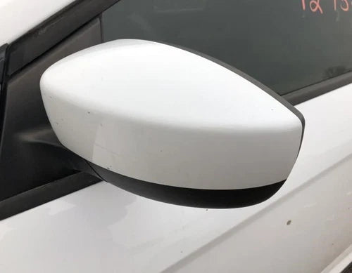 2012-2014 Ford Focus Left Driver Side View Door Mirror White - Used OEM Auto Part