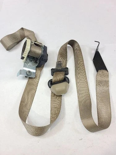 2004-2008 Ford F-150 Crew Cab Front LH Driver Seat Belt Retractor Assembly Tan - Used OEM Auto Part