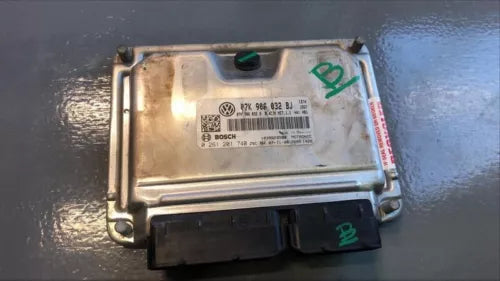 2008 - 2009 Volkswagen Jetta ECU ECM Computer Engine Control 07K 906 032 BJ - Used OEM Auto Part