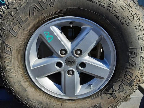 2007-2018 Jeep Wrangler Wheel 16x7-1/2, 5 spoke, aluminum With Warranty OEM - Used