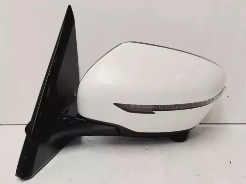 2017 Nissan Pathfinder RH Passenger Side View Door Mirror White - Used OEM Auto Part