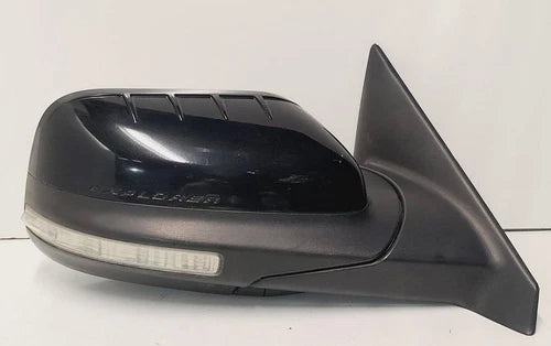 2011-2015 Ford Explorer Right Passenger Side View Door Mirror Power Black - Used OEM Auto Part