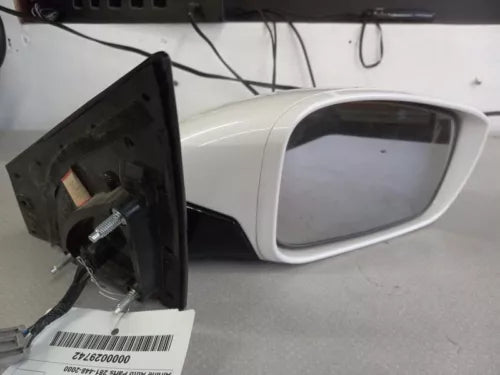 2011-2015 Hyundai Sonata Right Passenger Side View Door Mirror White - Used OEM Auto Part