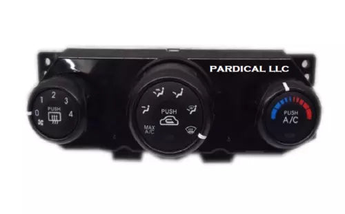 2009-2010 Kia Sportage Manual AC Heater Climate Control w/ Numbers on Fan Knobs - Used OEM Auto Part