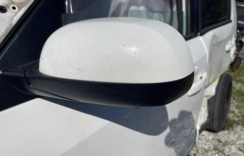 2014-2019 Kia Soul Left Driver Side View Door Mirror White - Used OEM Auto Part