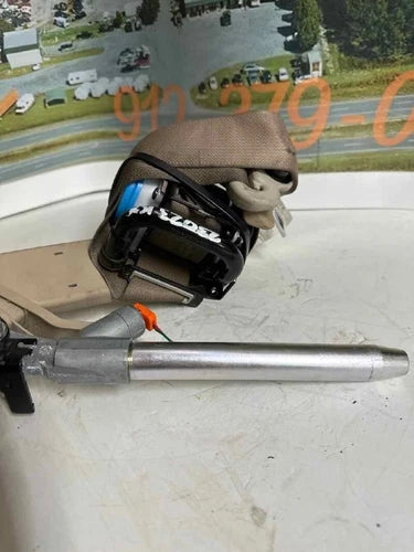 2014-2018 Nissan Rogue Front RH Passenger Seat Belt Retractor Assembly Tan OEM - Used