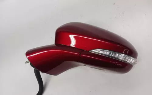 2013-2014 Ford Fusion Left Driver Side View Door Mirror Heated Red - Used OEM Auto Part