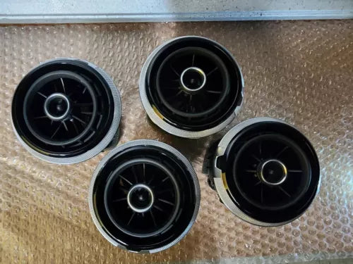 2015-2017 Audi A3 S3 Dash Vent Set of Four 4 Left Right Center OEM Black - Used