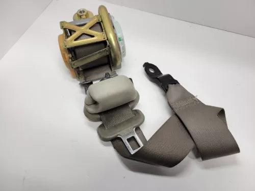 2004-2009 Dodge Durango Front Left LH Bucket Seat Belt Retractor Assembly Tan - Used OEM Auto Part